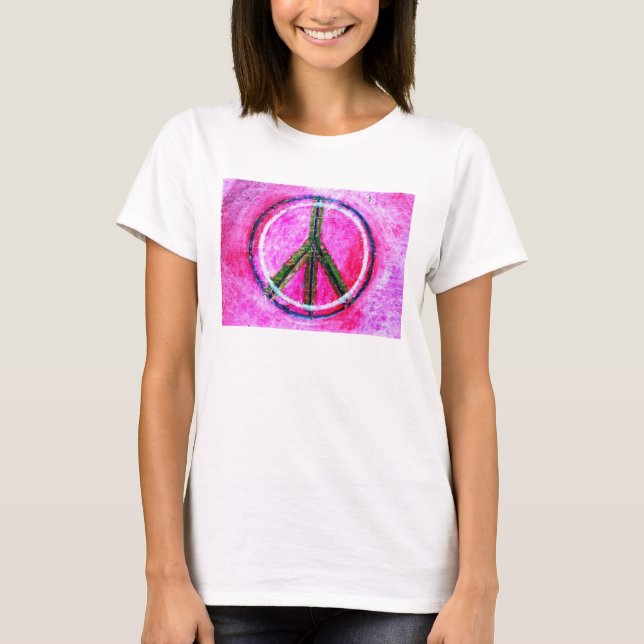 T-shirt ...peace...original art by healingcolors... (Devant)