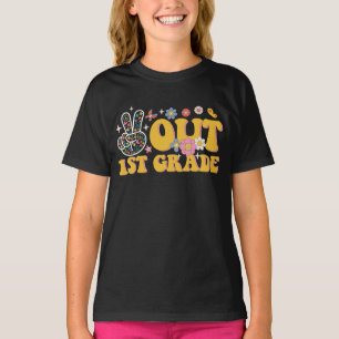 T-shirt Peace Out 1ère année Dernière journée de l'école