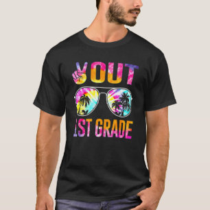 T-shirt Peace Out 1ère année Tie Dye Graduation Dernière j