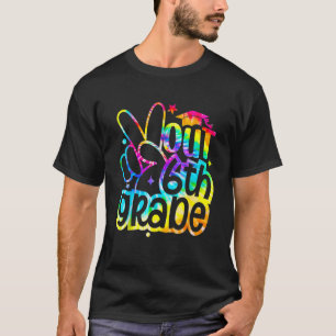 T-shirt Peace Out 6e année d'études Dernier jour de l'écol