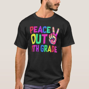 T-shirt Peace Out 8E Grade Funny Huitième Graduation