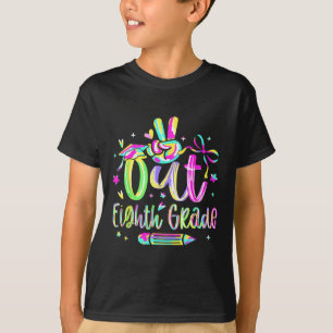 T-shirt Peace Out Huitième Grade Graduation Cl De 2025 Ens