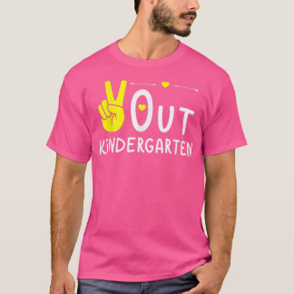 T-shirt Peace Out Kindergarten Shirt Graduation Dernière j