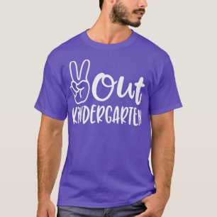 T-shirt Peace Out Maternelle Classe De Graduation De 2022