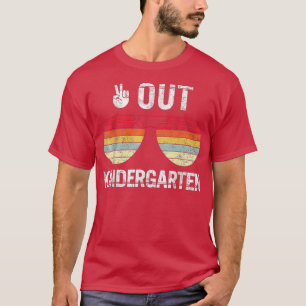 T-shirt Peace Out maternelle Joyeux Dernier jour Dernier j