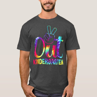 T-shirt Peace Out maternelle Joyeux Jour Dernier De L'Écol