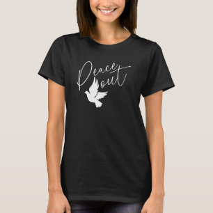 T-shirt Peace-Out, Rétro des années 60, Go In Peace Hippy
