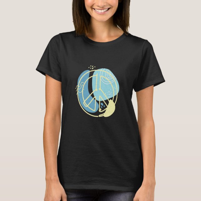 T-shirt Peace sign for men and women (Devant)