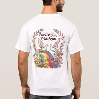 T-shirt Peace Within, Pride Around – LGBTQ Camping Nature