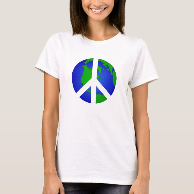 T-shirt Peace World Peace (Devant)