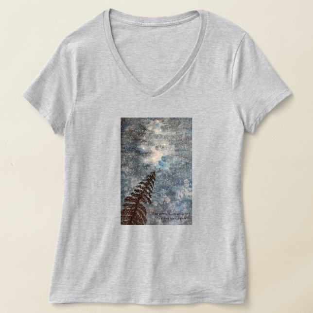 T-shirt Peaceful night sky in the Forest with Stars (Poser)