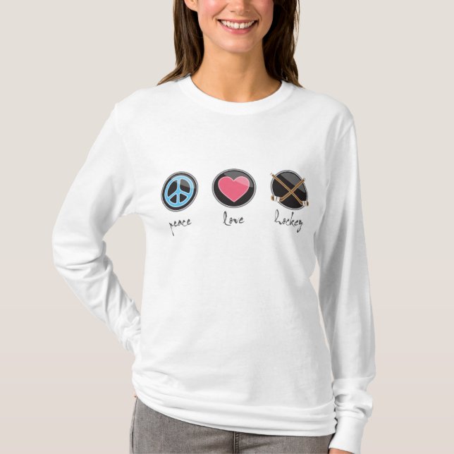 T-shirt Peacelovehockey (Devant)