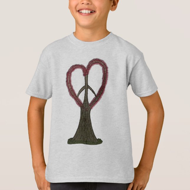 T-shirt peacetreeheart (Devant)