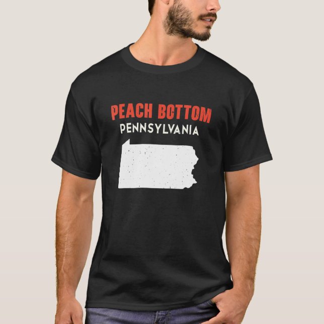 T-shirt Peach Bottom Pennsylvanie USA State America Travel (Devant)