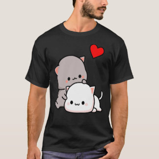 T-shirt Peach Cat and Goma Love Never Fails Classic T-Shir