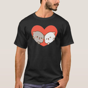 T-shirt Peach Et Goma Mochi Chat Love