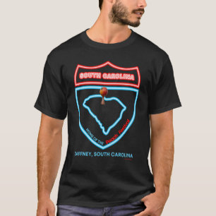 T-shirt Peach Gaffney Sc Festival de la Caroline du Sud Pe