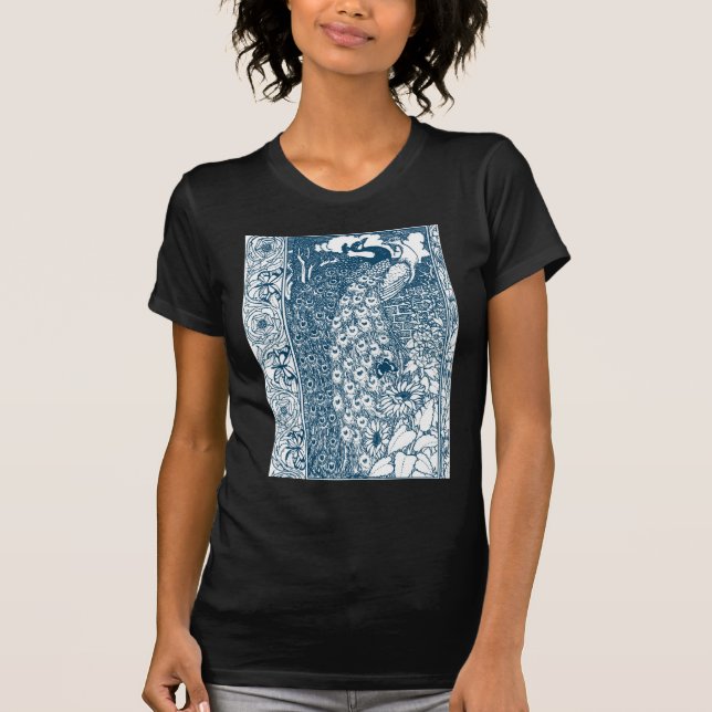 T-shirt Peacock Art Nouveau (Devant)