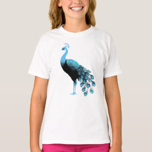 T-shirt Peacock bleu
