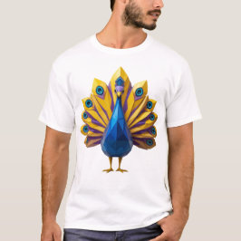 T-shirt Peacock géométrique