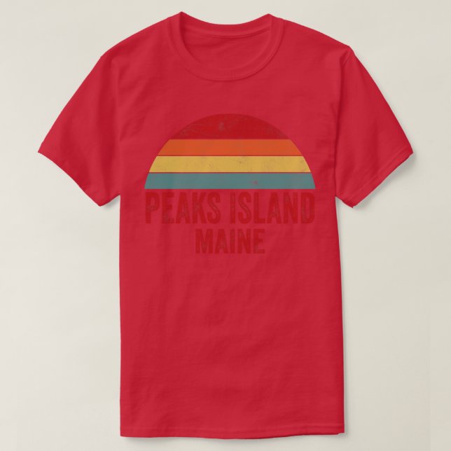 T-shirt Peaks Island Maine (Design devant)