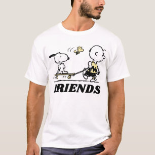 T-shirt PEANUTS Amis Patinage