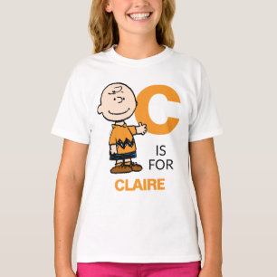 T-shirt PEANUTS   Charlie Brown personnalisé