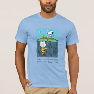 T-shirt Peanuts   Jour Ensoleillé Jour Pluvieux Moitié & M