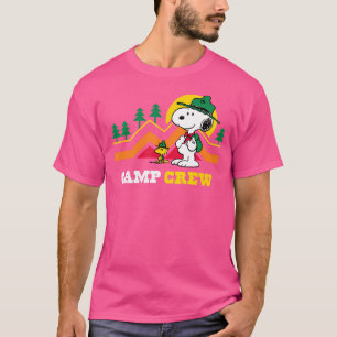 T-shirt Peanuts - Snoopy Et Woodstock Camp Beagle Scouts