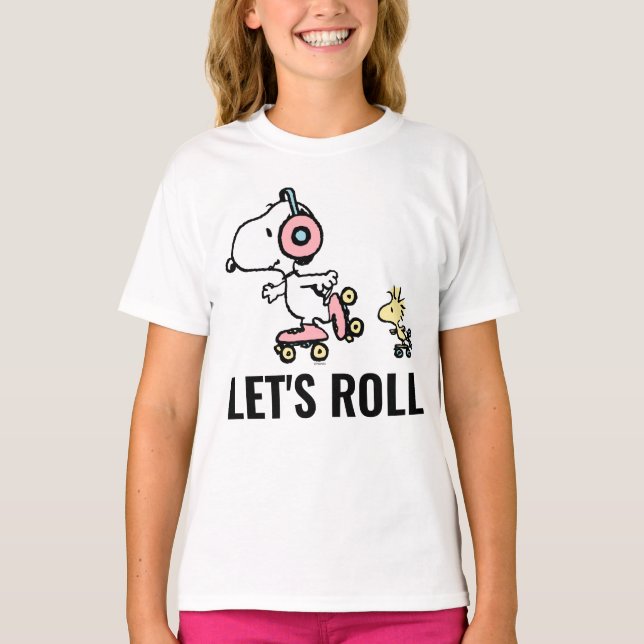 T-shirt PEANUTS | Snoopy & Woodstock | Roulons (Devant)