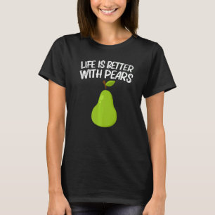 T-shirt Pear Designs For Men Women Gardening Vegan Plante 