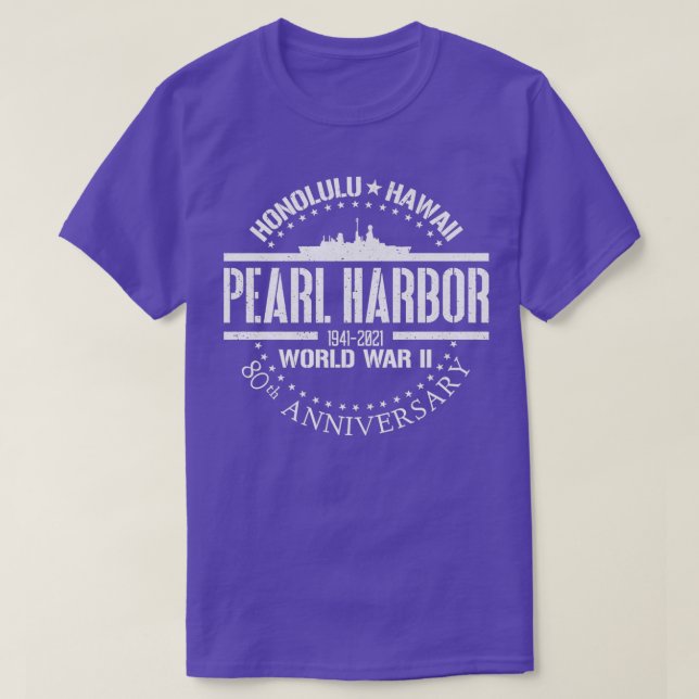 T-shirt Pearl Harbor 80th Anniversary 1941 (Design devant)
