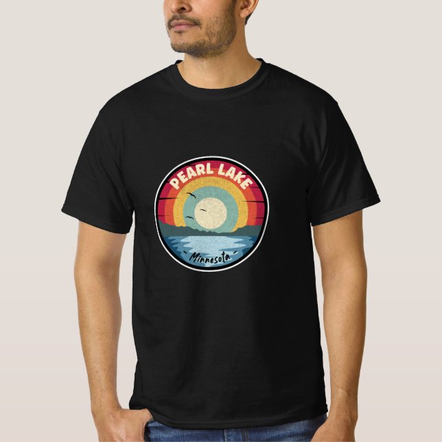 T-shirt Pearl Lake Minnesota Colorful Scene (Devant)
