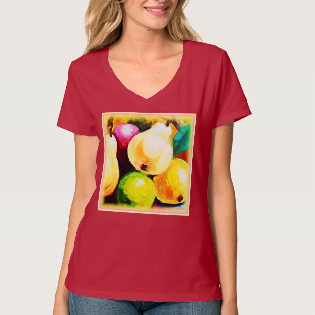 T-shirt "Pears Tree" Joli Design. Commandez dès maintenant (Devant)