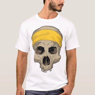 T-shirt Peau de bandana jaune