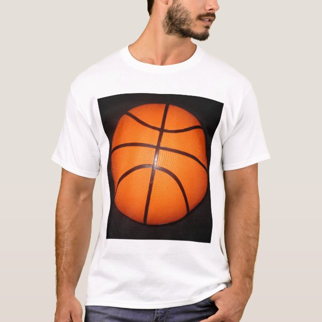 T-shirt Peau de texture de gros plan du basket (Devant)
