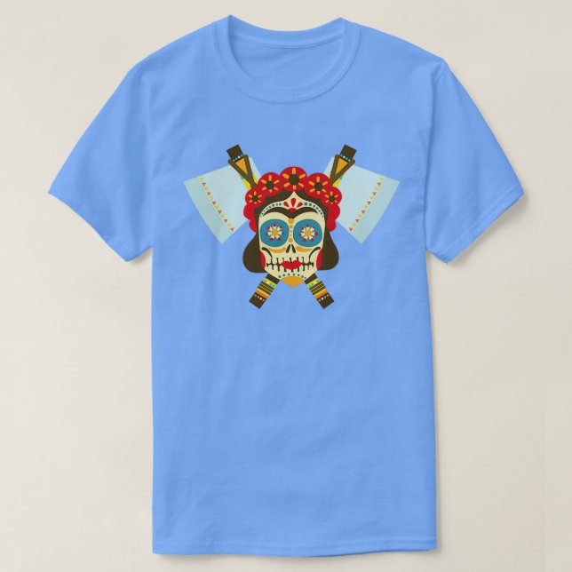 T-shirt Peau Tribal Double Ax 9 (Design devant)