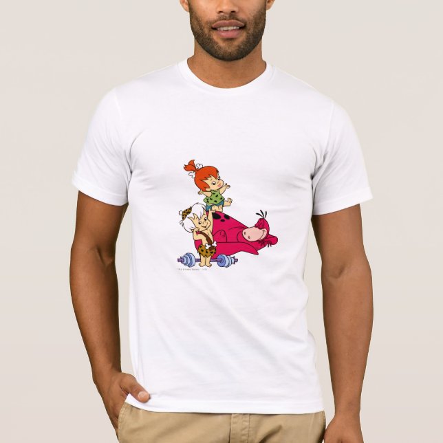 T-shirt PEBBLES™ et BAMM-BAMM™ et Dino (Devant)