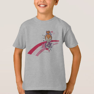 T-shirt PEBBLES™ sur l'arc-en-ciel rose