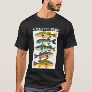 T-shirt Pêche à la basse vintage Graphique Respectez les l