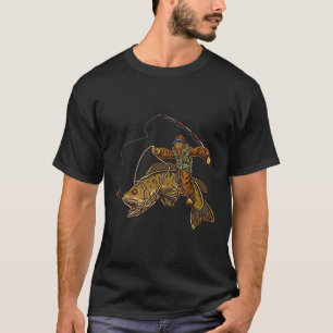 T-shirt Pêche à la Byss à petite bouche Pêcheur de Bigfoot