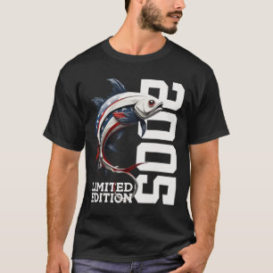 T-shirt Pêche à la ligne 20e anniversaire Angler Limited E