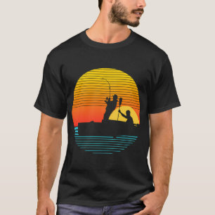 T-shirt Pêche à la mouche au coucher du soleil