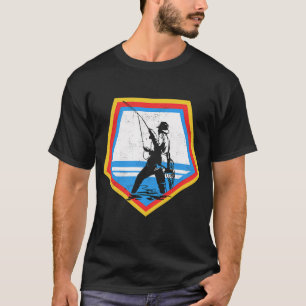 T-shirt Pêche à la mouche au coucher du soleil
