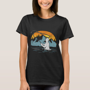 T-shirt Pêche à la mouche au coucher du soleil