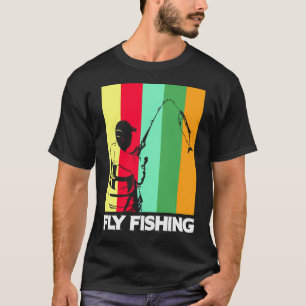 T-shirt Pêche à la mouche au coucher du soleil