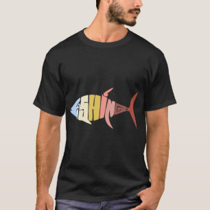 T-shirt Pêche à la mouche au coucher du soleil
