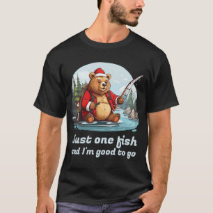 T-shirt Pêche à la mouche nouage drôle pêcheur Noël père