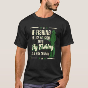 T-shirt Pêche à la mouche pêcheurs de poissons canne à pêc