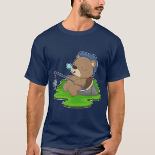 T-shirt Pêche à la pêche au castor